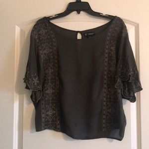 American Eagle boho cropped top